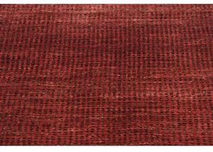 Tappeto Essenzia Geometrico Bordeaux Marrone Scuro Corsia 78x254 Cm