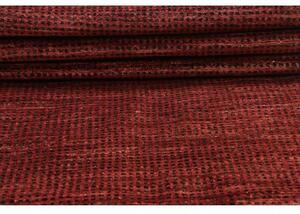 Tappeto Essenzia Geometrico Bordeaux Marrone Scuro Corsia 78x254 Cm