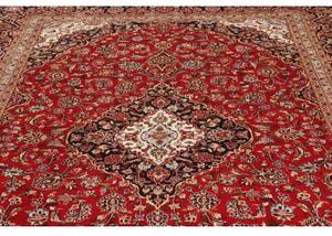 Tappeto Ardakan Medaglione Floreale Rosso Blu Scuro 247x357 Cm