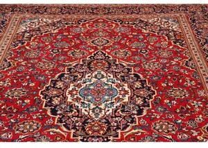 Tappeto Ardakan Medaglione Floreale Rosso Blu Scuro 240x346 Cm