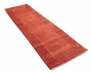 Tappeto Essenzia Geometrico Rosso Ruggine Arancione Corsia 73x254 Cm