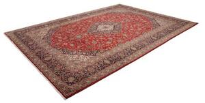 Tappeto Ardakan Medaglione Floreale Rosso Blu Scuro 257x357 Cm