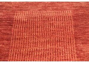 Tappeto Essenzia Geometrico Rosso Ruggine Arancione Corsia 73x254 Cm
