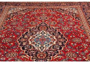 Tappeto Ardakan Medaglione Floreale Rosso Blu Scuro 240x365 Cm