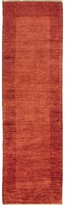 Tappeto Essenzia Geometrico Rosso Ruggine Arancione Corsia 73x254 Cm