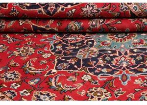 Tappeto Ardakan Medaglione Floreale Rosso Blu Scuro 248x348 Cm