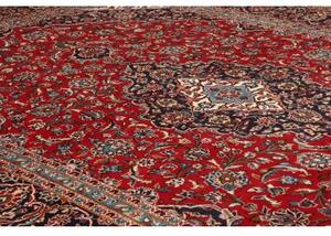 Tappeto Ardakan Medaglione Floreale Rosso Blu Scuro 253x358 Cm