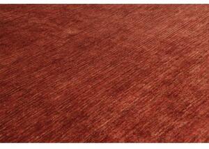 Tappeto Essenzia Tinta Unita Rosso Arancione 199x297 Cm