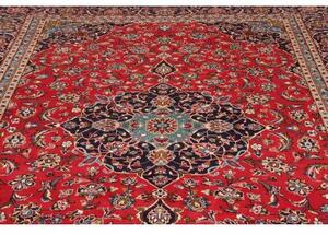 Tappeto Ardakan Medaglione Floreale Rosso Blu Scuro 248x348 Cm