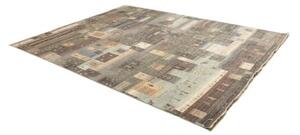 Tappeto Mosaic Patchwork Grigio Antracite Azzurro 233x293 Cm