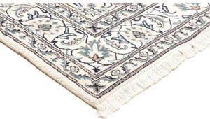 Tappeto Nain Kashmar Medaglione Floreale Blu Avorio 163x245 Cm