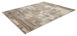 Tappeto Mosaic Patchwork Grigio Antracite Azzurro 233x293 Cm