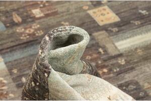 Tappeto Mosaic Patchwork Grigio Antracite Azzurro 233x293 Cm
