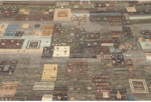 Tappeto Mosaic Patchwork Grigio Antracite Azzurro 233x293 Cm