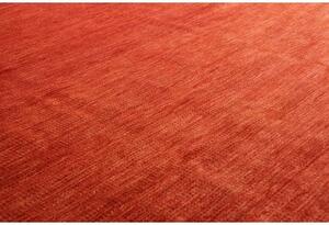 Tappeto Essenzia Tinta Unita Rosso Mattone Arancione Bruciato 170x244 Cm