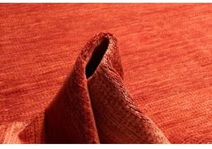 Tappeto Essenzia Tinta Unita Rosso Mattone Arancione Bruciato 170x244 Cm
