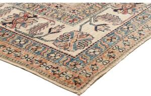 Tappeto Kazak Fine Stilizzato Beige Multicolore 247x346 Cm
