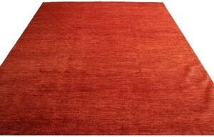 Tappeto Essenzia Tinta Unita Rosso Mattone Arancione Bruciato 170x244 Cm