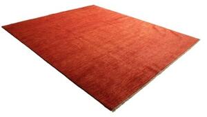 Tappeto Essenzia Tinta Unita Rosso Mattone Arancione Bruciato 170x244 Cm