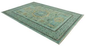 Tappeto Kairo Medaglione Verde Petrolio Ocra 207x294 Cm