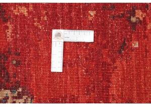Tappeto Vintage Erased Astratto Rosso Ruggine Blu Petrolio 275x358 Cm