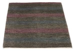 Tappeto Cromopura Geometrico Grigio Scuro Blu Petrolio Quadrato 77x85 Cm