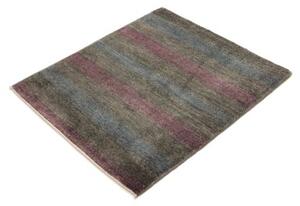 Tappeto Cromopura Geometrico Grigio Scuro Blu Petrolio Quadrato 77x85 Cm