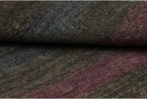 Tappeto Cromopura Geometrico Grigio Scuro Blu Petrolio Quadrato 77x85 Cm