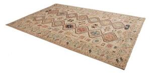 Tappeto Kazak Fine Geometrico Beige Multicolore 203x303 Cm