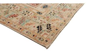 Tappeto Kazak Fine Geometrico Beige Multicolore 203x303 Cm