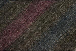 Tappeto Cromopura Geometrico Grigio Scuro Blu Petrolio Quadrato 77x85 Cm