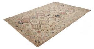 Tappeto Kazak Fine Geometrico Beige Multicolore 203x303 Cm