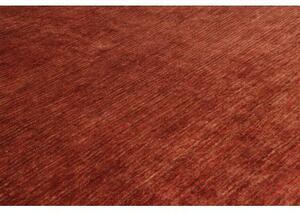 Tappeto Essenzia Tinta Unita Ruggine Rosso Scuro 167x241 Cm