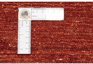 Tappeto Essenzia Tinta Unita Ruggine Rosso Scuro 167x241 Cm