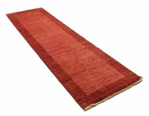 Tappeto Essenzia Geometrico Rosso Mattone Bordeaux Corsia 73x205 Cm