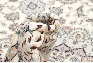 Tappeto Nain 6la Medaglione Floreale Avorio Blu 213x325 Cm