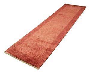 Tappeto Essenzia Geometrico Rosso Mattone Bordeaux Corsia 73x205 Cm