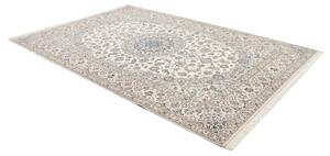 Tappeto Nain 6la Medaglione Floreale Avorio Blu 213x325 Cm