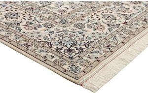 Tappeto Nain 6la Medaglione Floreale Avorio Blu 213x325 Cm