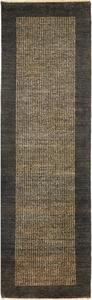 Tappeto Essenzia Geometrico Grigio Antracite Beige Corsia 76x253 Cm