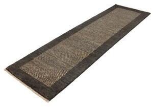 Tappeto Essenzia Geometrico Grigio Antracite Beige Corsia 76x253 Cm