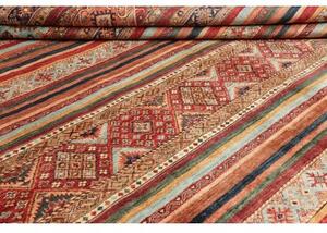 Tappeto Samarkand Geometrico Rosso Azzurro 250x344 Cm