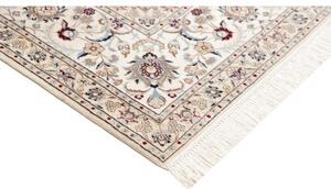 Tappeto Nain 6la Medaglione Floreale Blu Notte Avorio 205x307 Cm