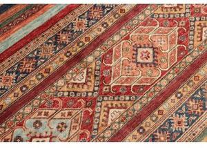 Tappeto Samarkand Geometrico Rosso Azzurro 250x344 Cm