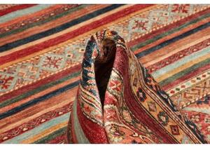 Tappeto Samarkand Geometrico Rosso Azzurro 250x344 Cm
