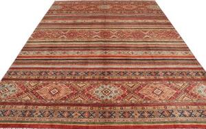 Tappeto Samarkand Geometrico Rosso Azzurro 250x344 Cm