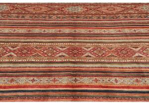 Tappeto Samarkand Geometrico Rosso Azzurro 250x344 Cm