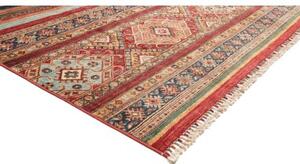 Tappeto Samarkand Geometrico Rosso Azzurro 250x344 Cm