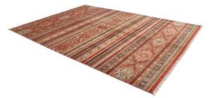 Tappeto Samarkand Geometrico Rosso Azzurro 250x344 Cm