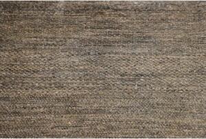 Tappeto Essenzia Tinta Unita Grigio Tortora Beige Corsia 77x309 Cm